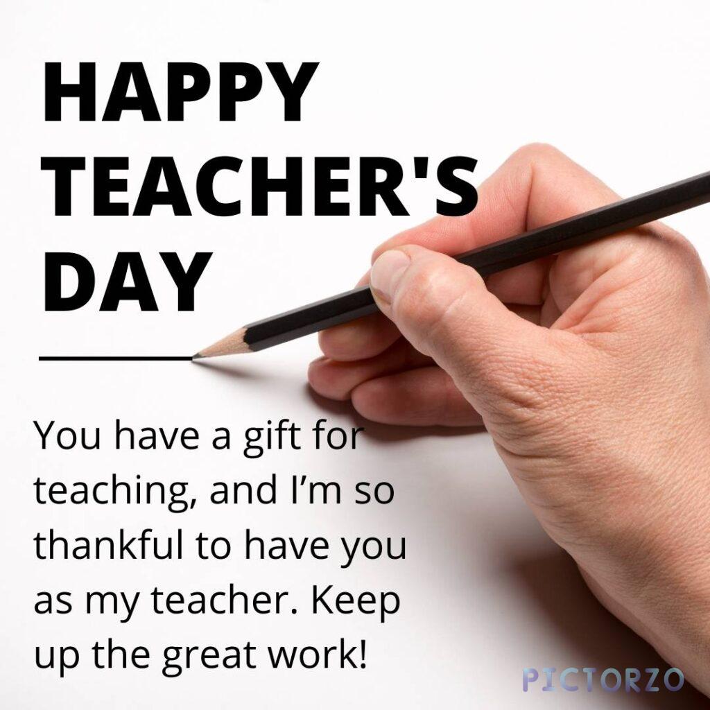 teacher motivational wish on happy teacher day